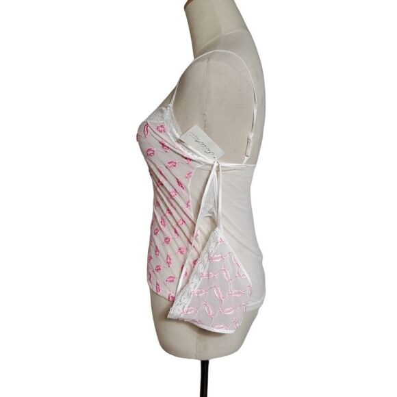 Secret Treasures Y2K White & Pink Cami Set NWT - Picture 5 of 8